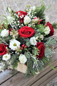 La Fabrique d'étoiles filantes - composition florale de Noël